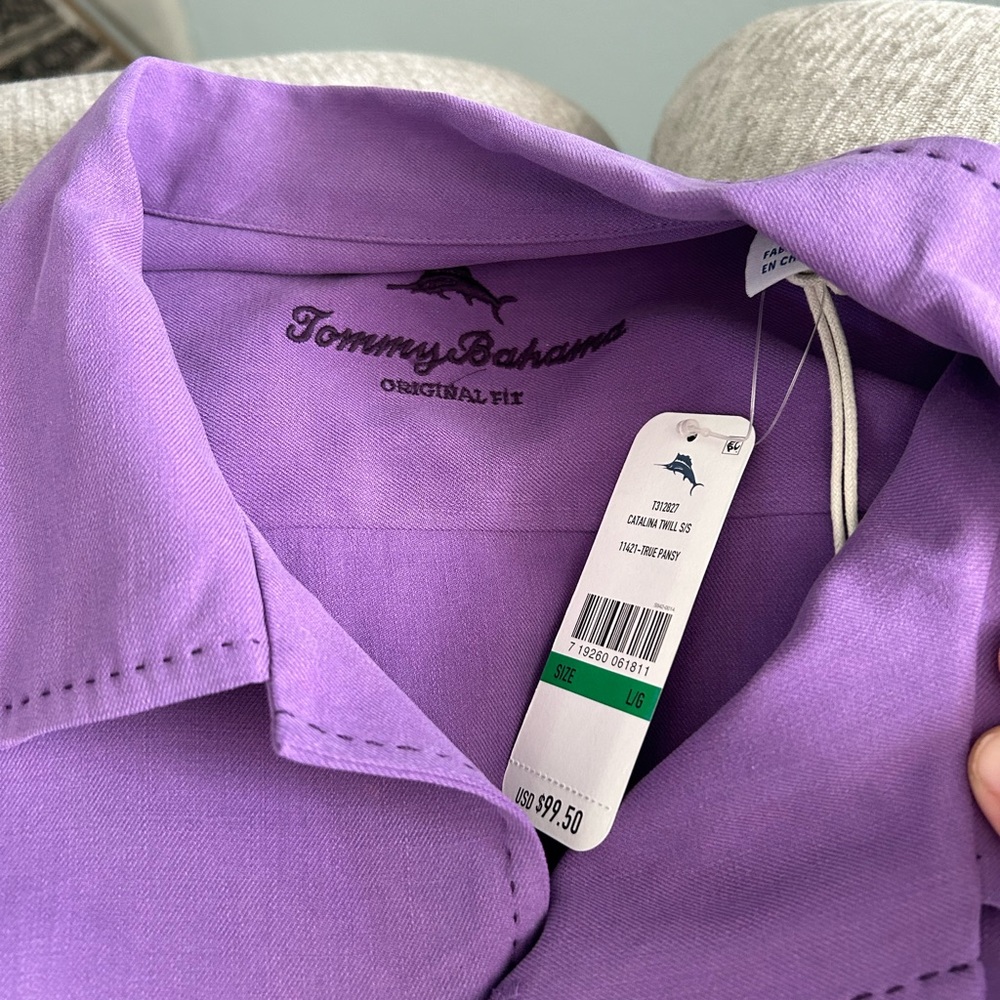 Tommy Bahama Lavender Shirt